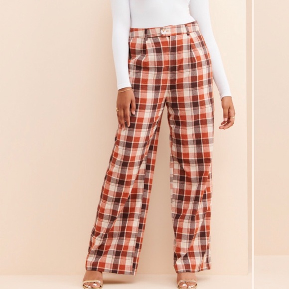 Plaid Trouser Pants